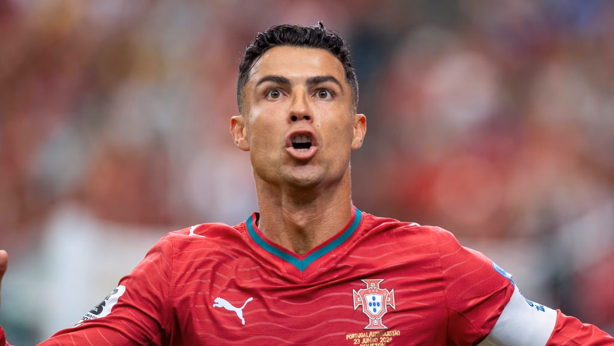 Cristiano Ronaldo celebra gol por Portugal na Copa do Mundo 2026