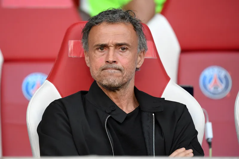 Luis Enrique, t&eacute;cnico do PSG. Foto: Icon Sport
