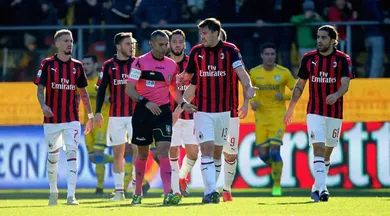 O Milan segue em sua seca de gols e n&atilde;o saiu do zero nem contra o vice-lanterna Frosinone