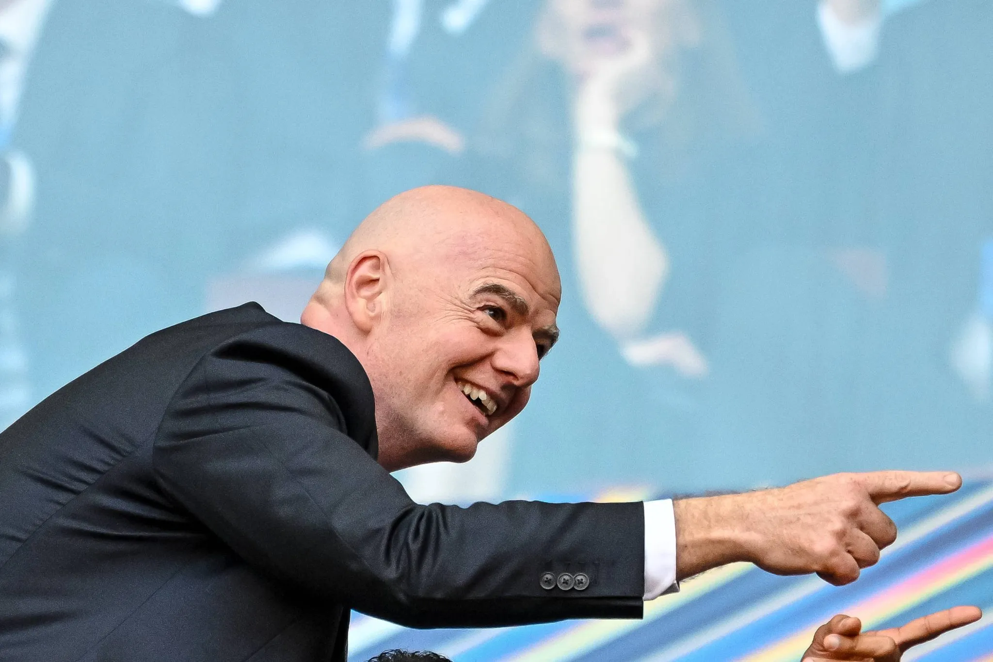 Gianni Infantino em evento da Copa do Mundo