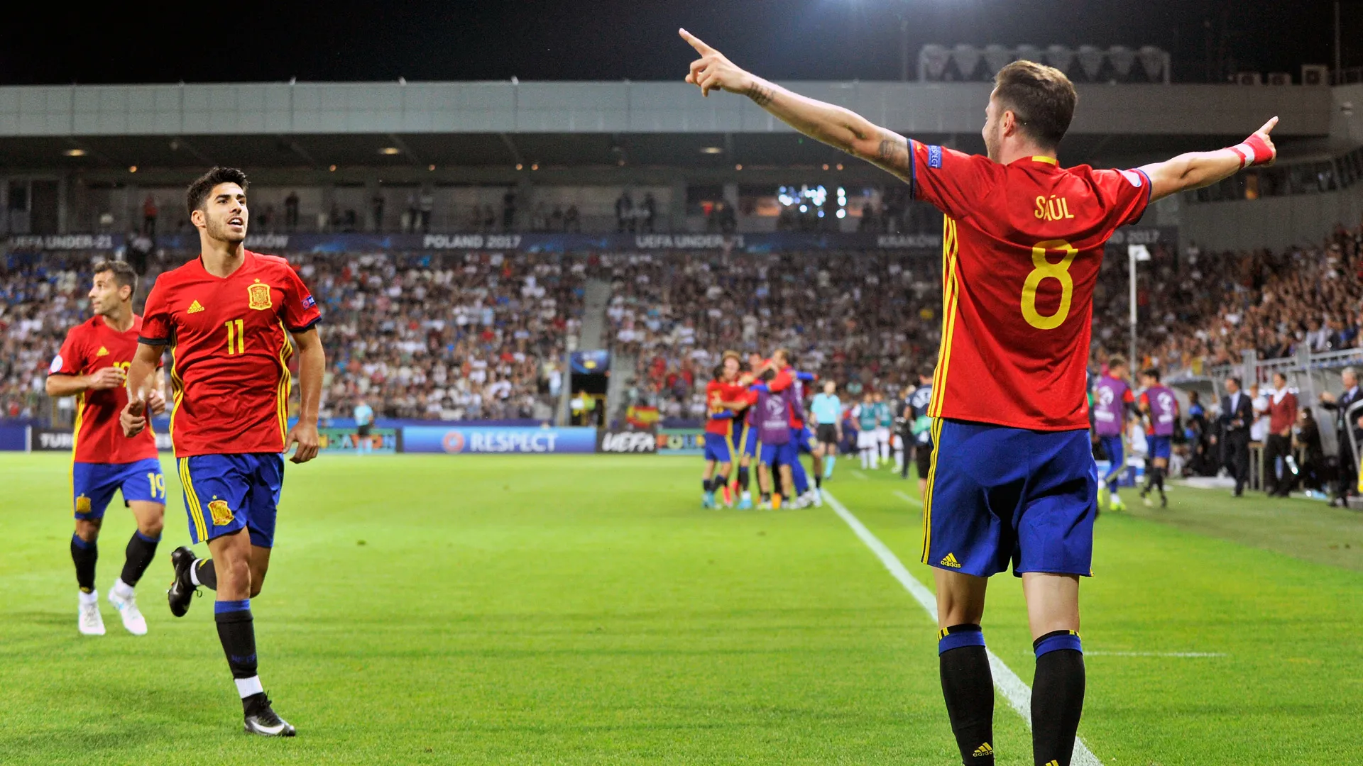 Talento de Sa&uacute;l &eacute; decisivo para Espanha derrubar a brava It&aacute;lia no Europeu sub-21