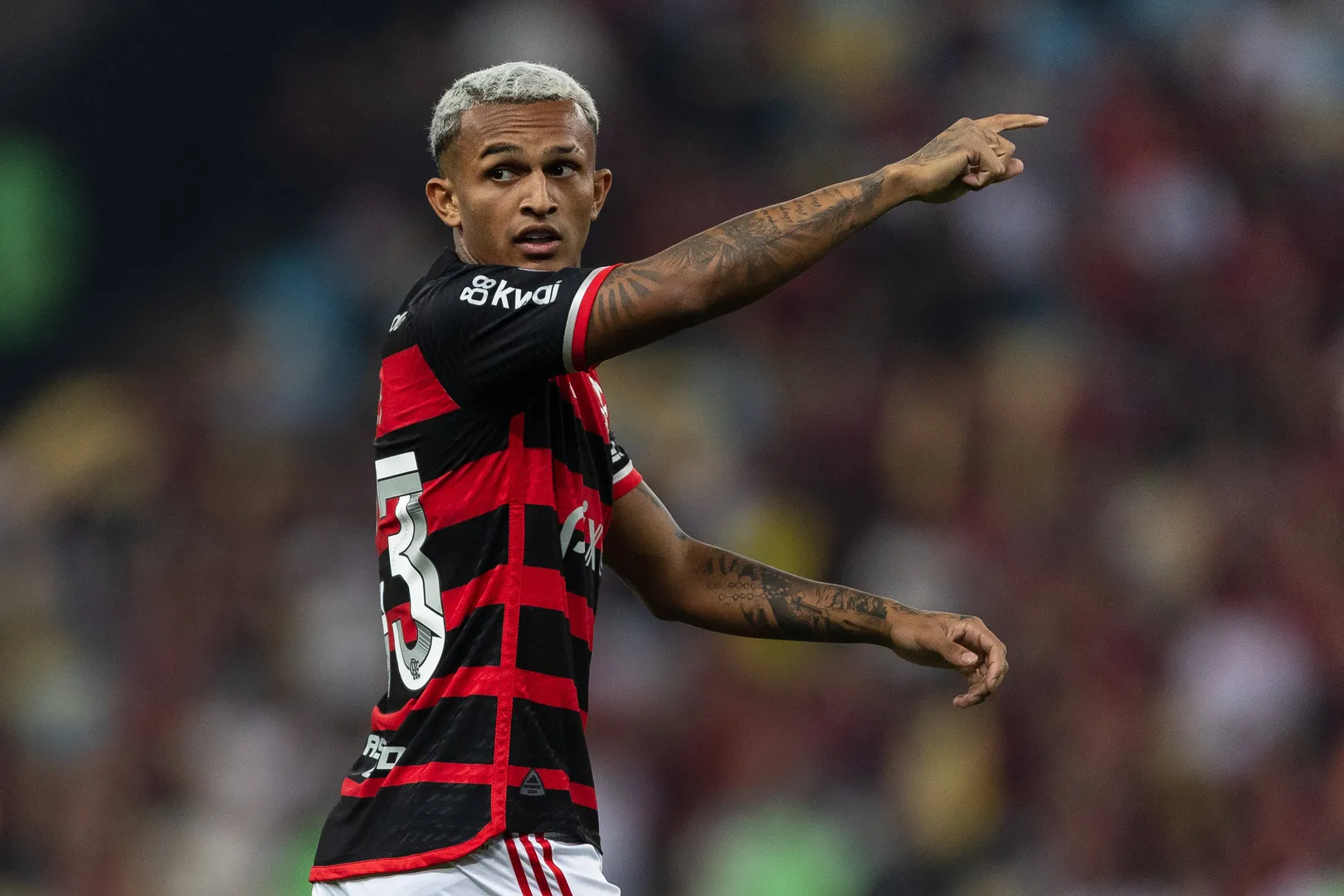 Wesley em a&ccedil;&atilde;o pelo Flamengo Foto: (Imago)