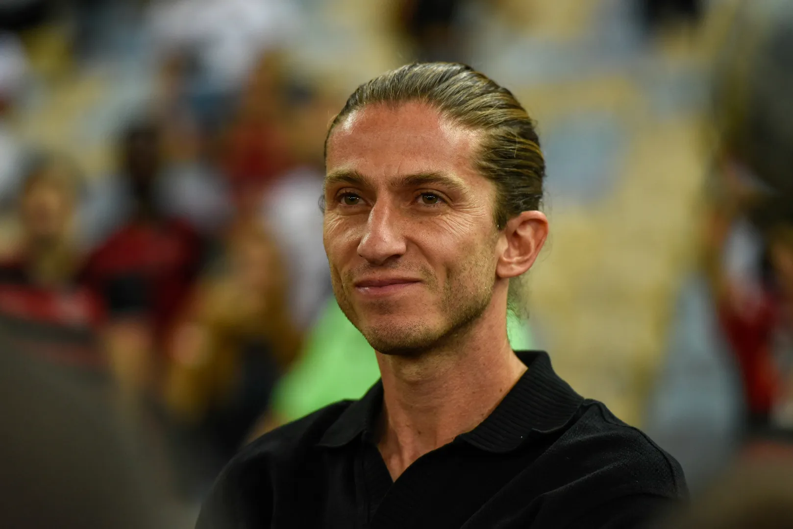 Filipe Lu&iacute;s durante partida do Flamengo