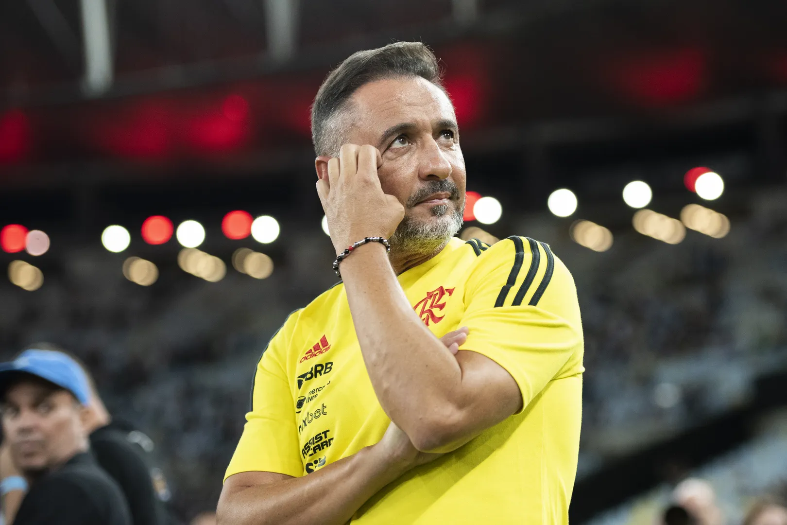 V&iacute;tor Pereira quando esteva no Flamengo, em 2023 Foto: (Imago)