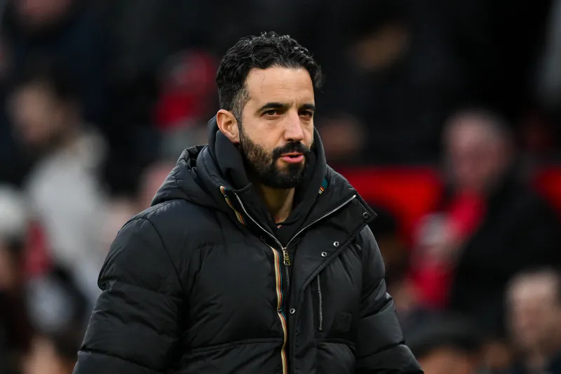 R&uacute;ben Amorim, t&eacute;cnico do Manchester United 