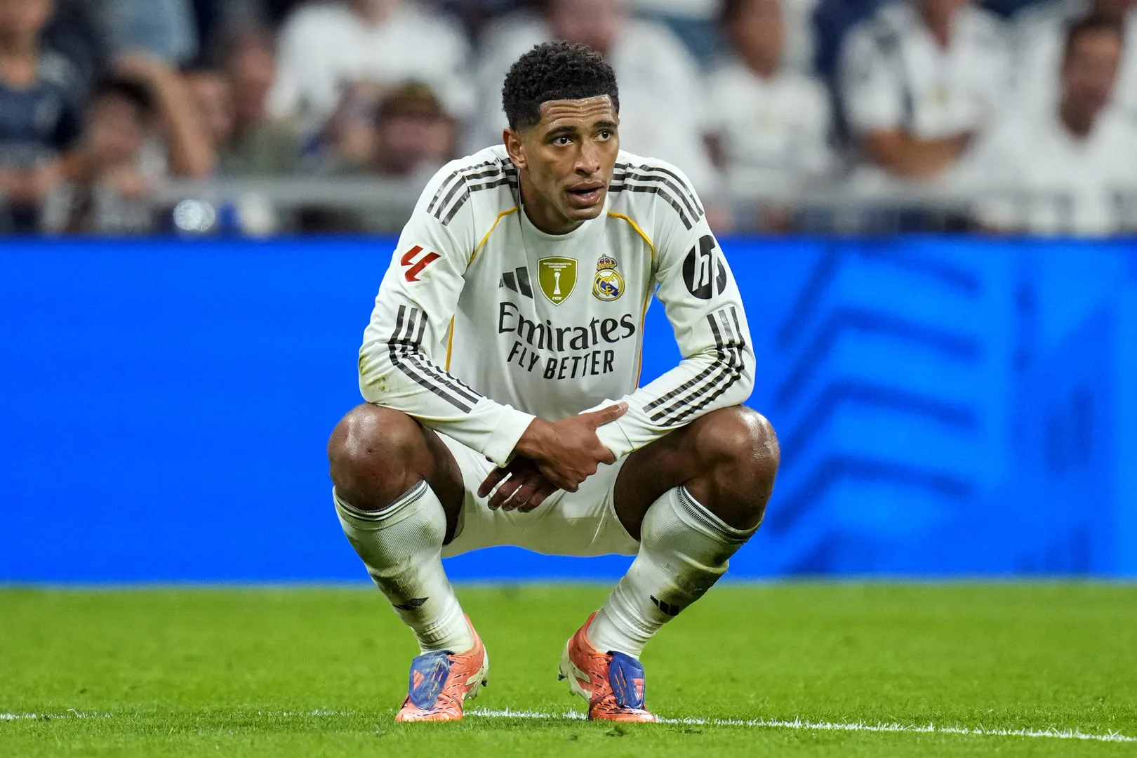 SOCCER-SPAIN-RMA-VIL/-  La Liga EA Sport match between Real Madrid and Villarreal CF on October 4, 2025.