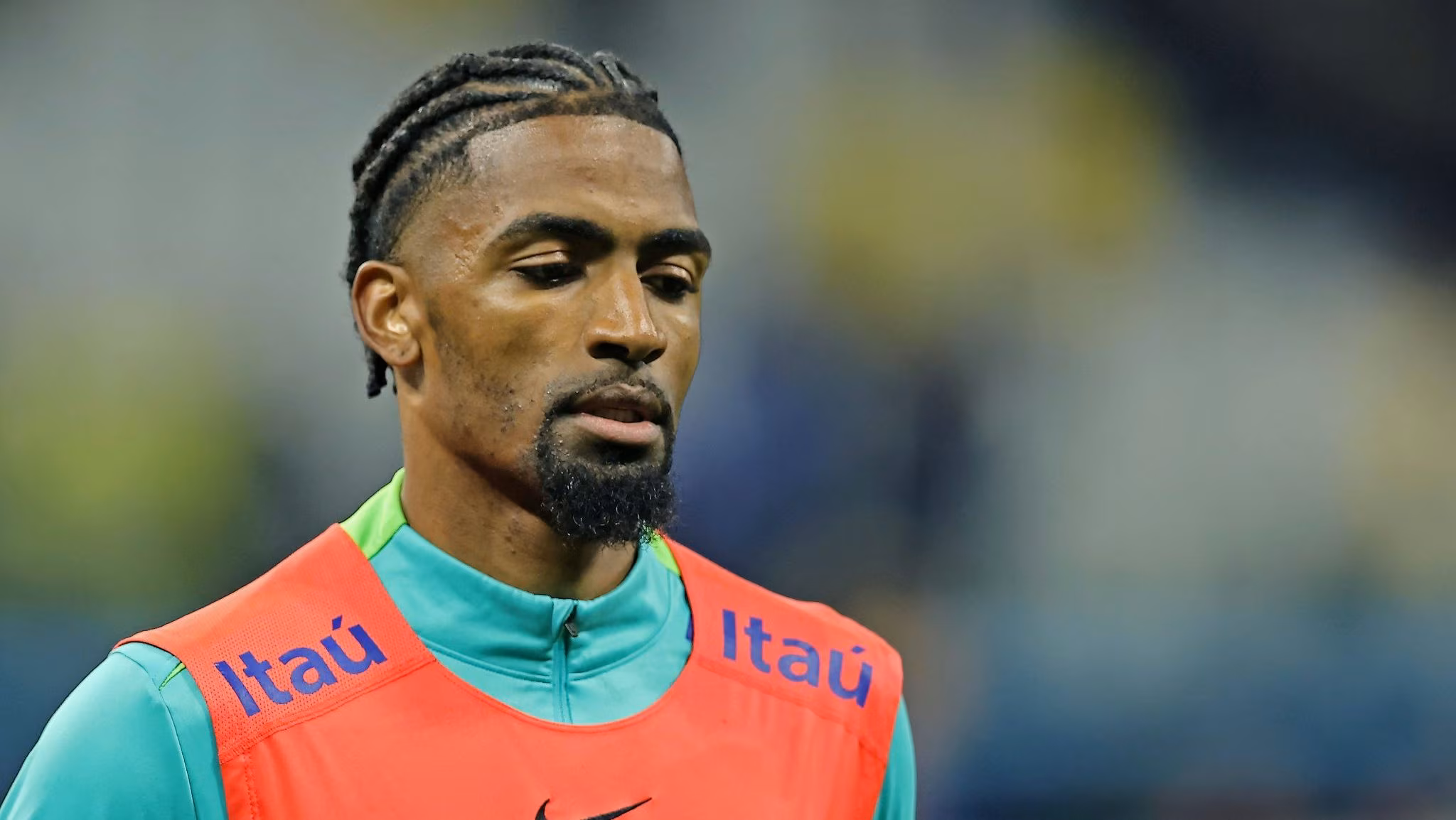 Alexsandro Ribeiro antes de partida da sele&ccedil;&atilde;o brasileira