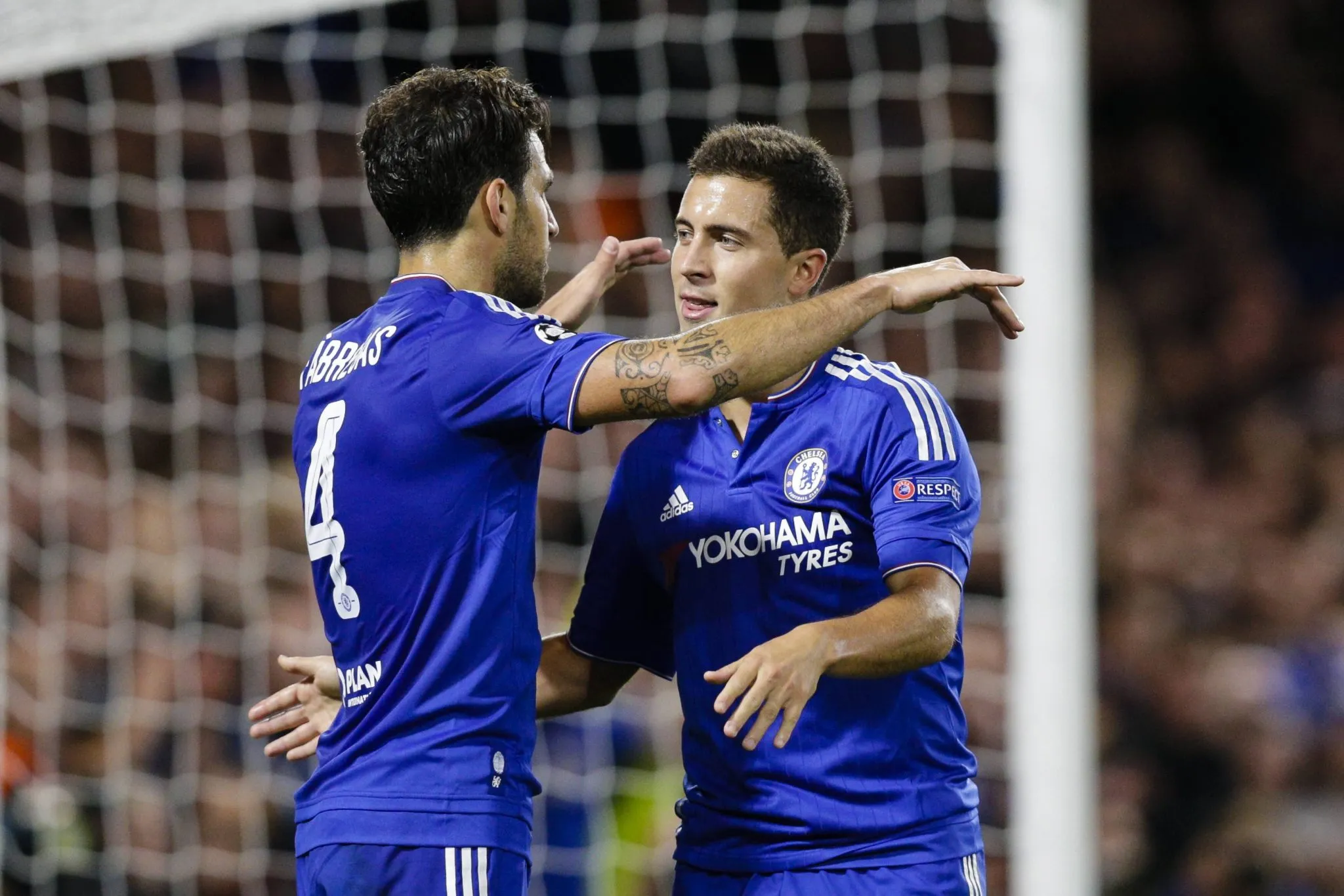 Hazard e F&agrave;bregas nos tempos de Chelsea 