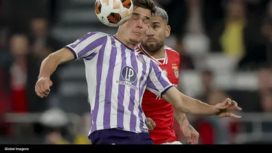 Marcos Leonardo vira protagonista rel&acirc;mpago em vit&oacute;ria pra l&aacute; de sofrida do Benfica diante do Toulouse