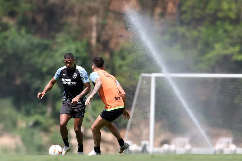 J&uacute;nior voltou a treinar com o elenco do Botafogo e pode voltar a ser relacionado em breve (Foto: Vitor Silva/Botafogo)