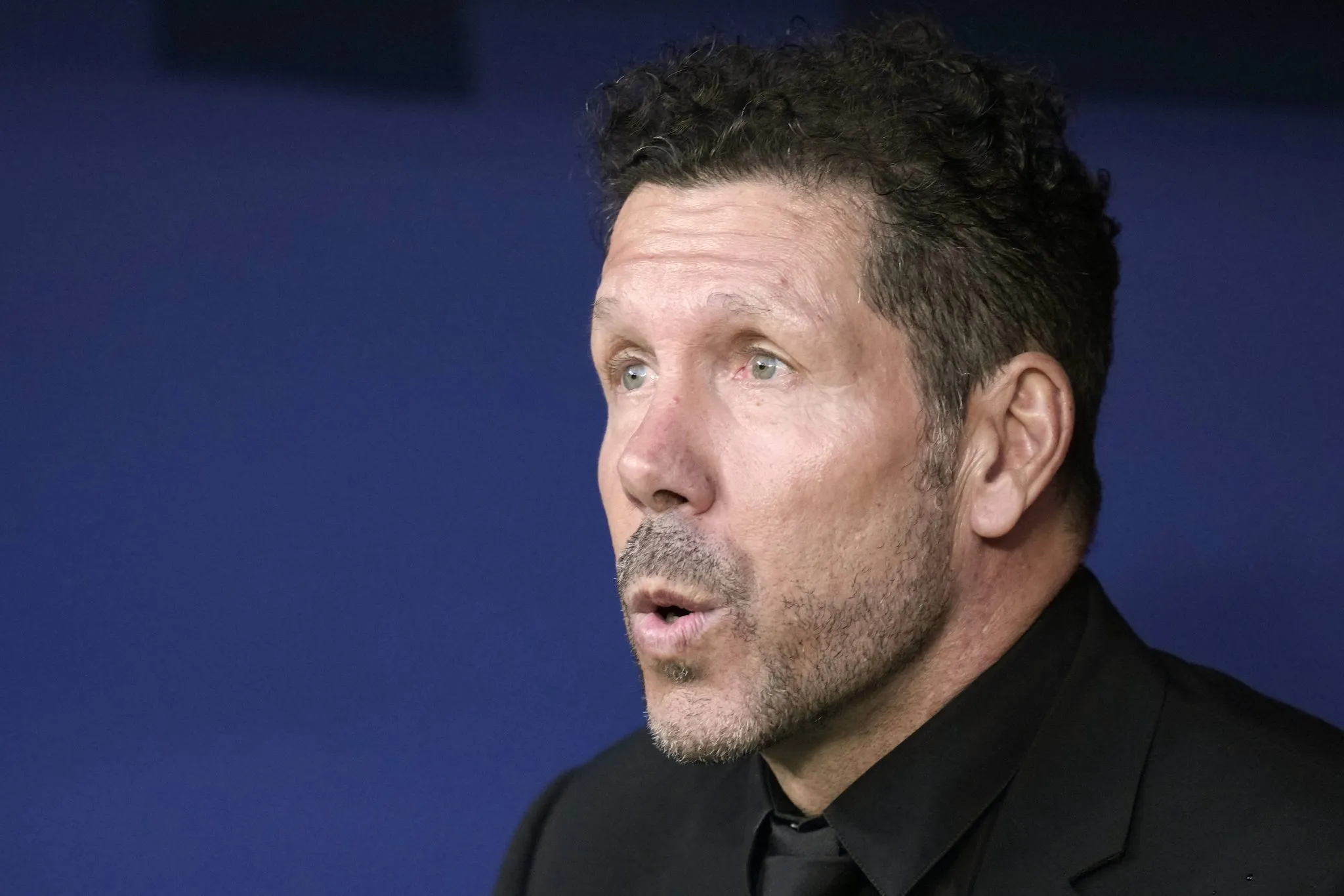 Simeone, t&eacute;cnico do Atl&eacute;tico de Madrid