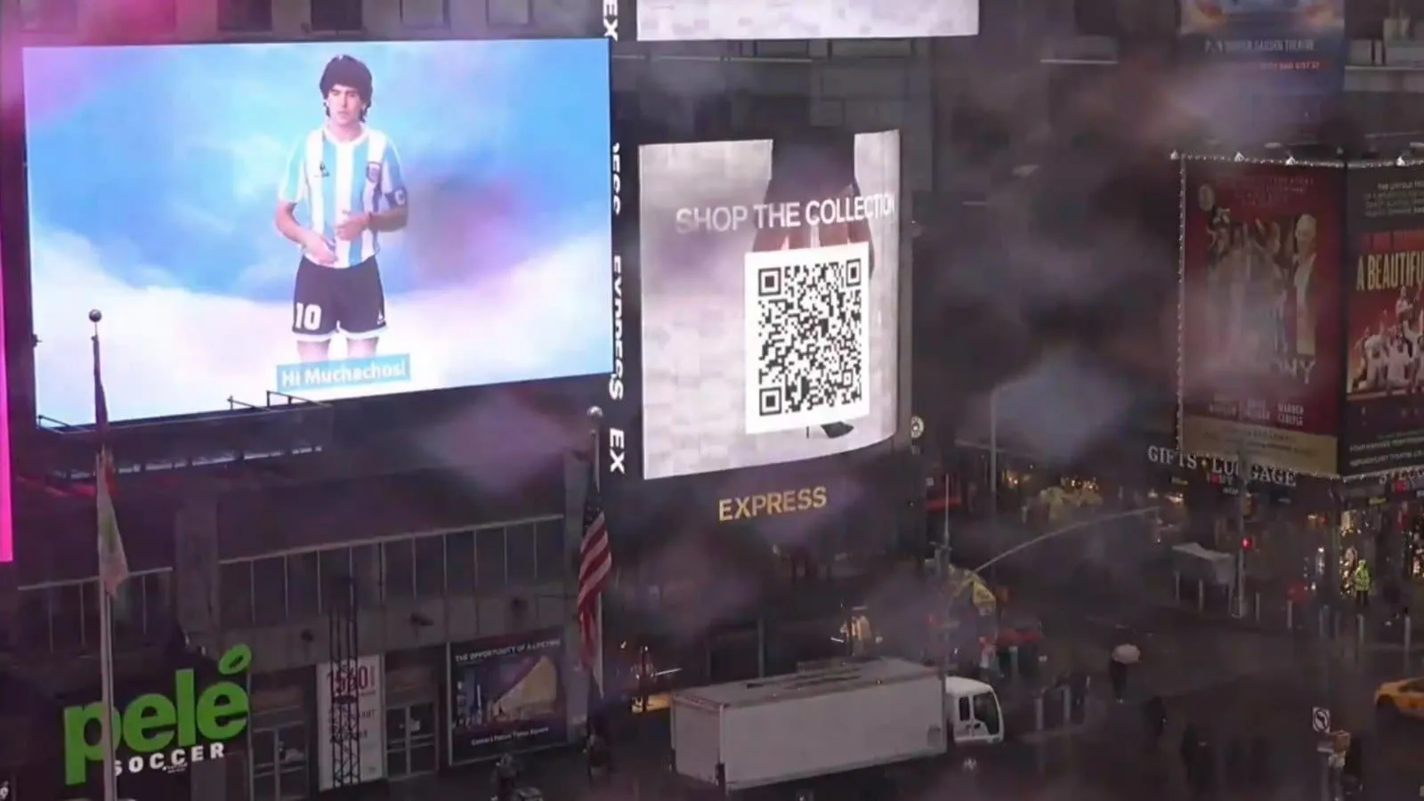 Maradona &lsquo;apareceu&rsquo; em Nova York como holograma, s&oacute; esqueceram que ele n&atilde;o gostava dos Estados Unidos
