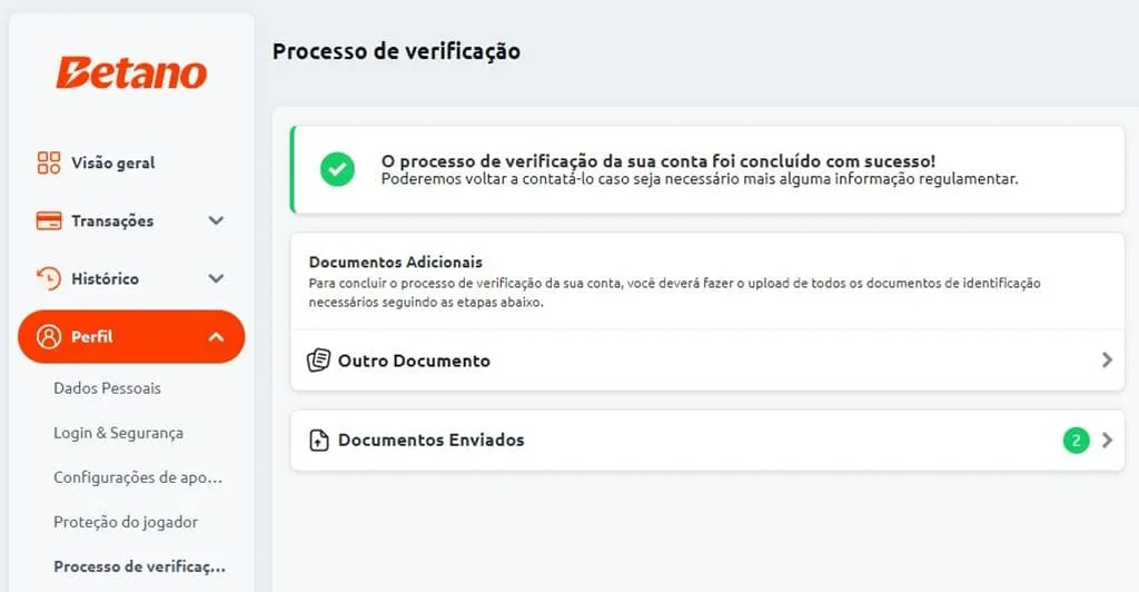 Processo de verifica&ccedil;&atilde;o