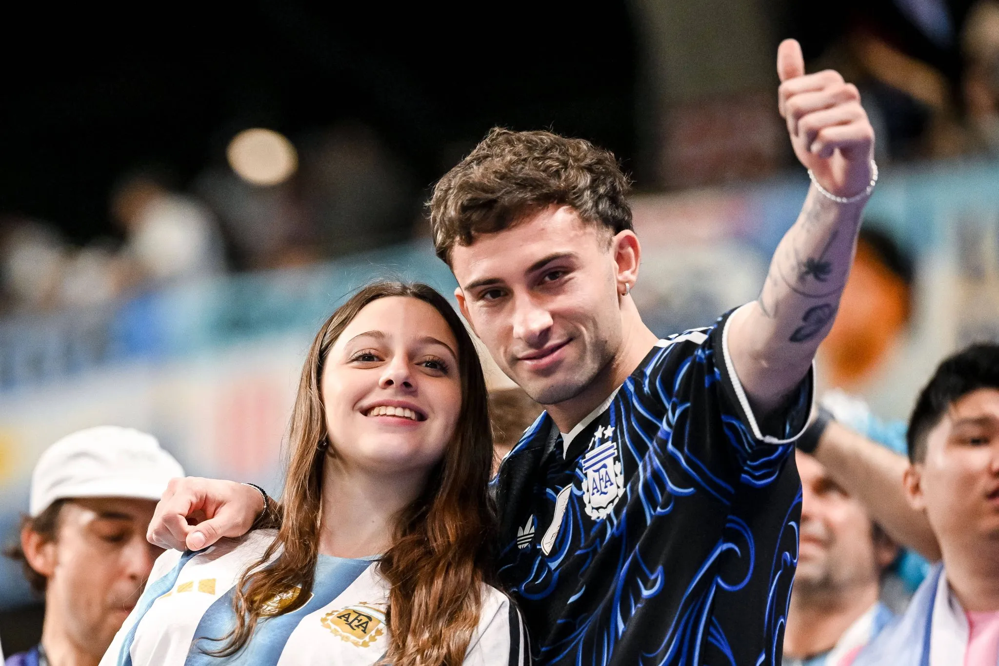 Torcedores da Argentina em jogo da Copa do Mundo