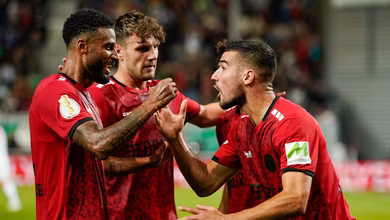 O Wehen Wiesbaden caiu com honras na Copa da Alemanha, ao fazer o Leipzig suar
