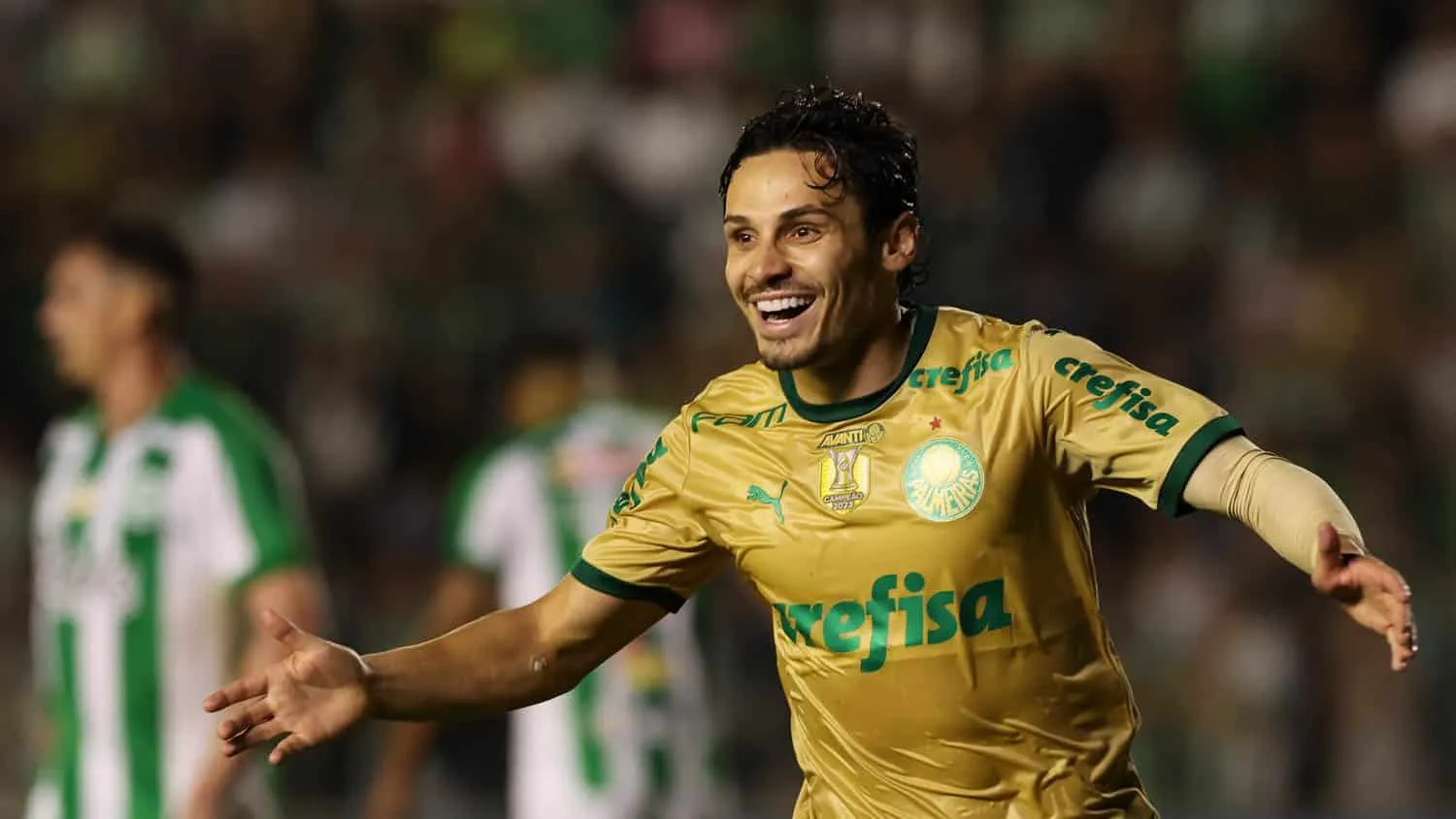 Foto: (Cesar Greco/Palmeiras) - Raphael Veiga, do Palmeiras