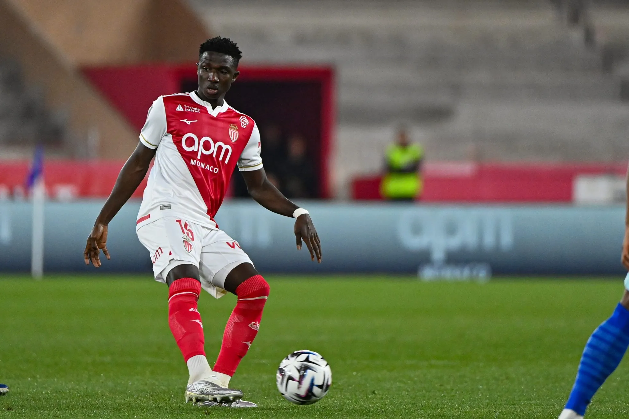 Lamine Camara pelo Monaco (Foto: Sylvain Thomas/FEP/Icon Sport)