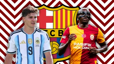 Como Osimhen pode ajudar o Barcelona a fechar com Juli&aacute;n Alvarez