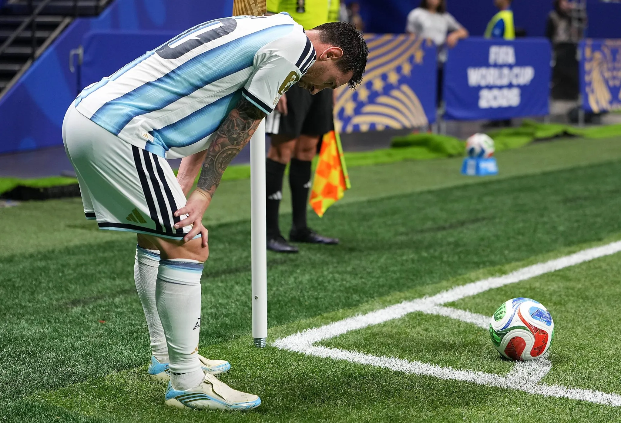 Lionel Messi em Argentina x Egito na Copa do Mundo