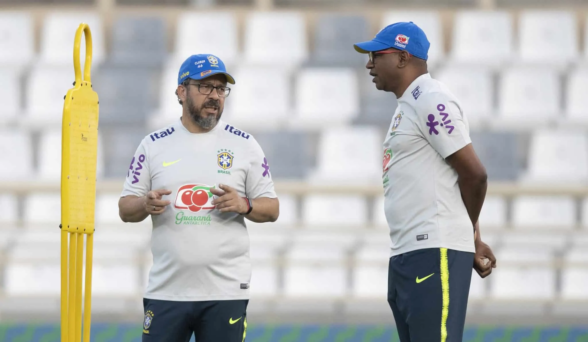 C&eacute;sar Sampaio e Cleber Xavier na sele&ccedil;&atilde;o 