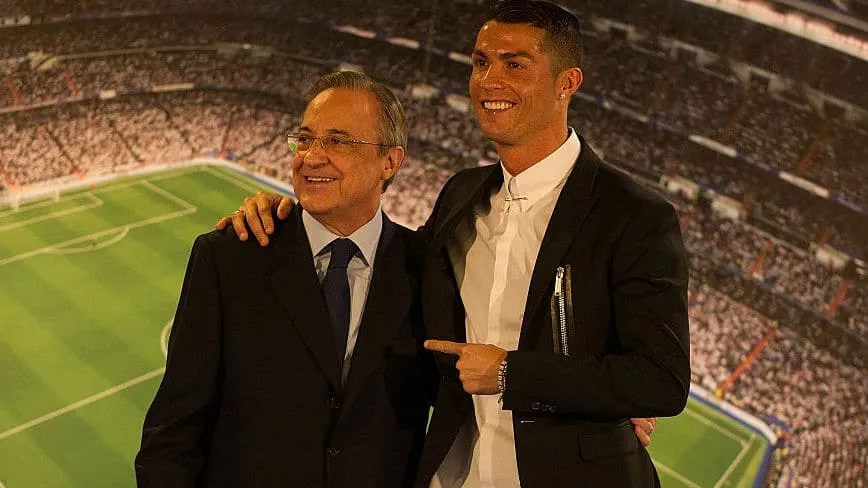Cristiano Ronaldo diz que saiu do Real Madrid por causa de Florentino P&eacute;rez