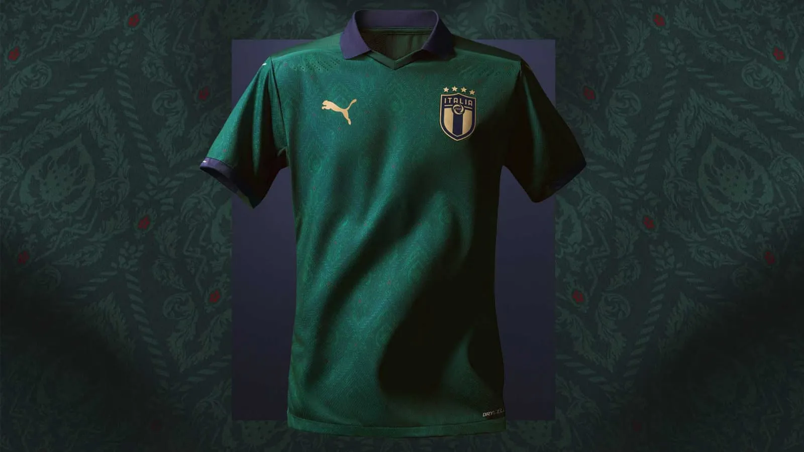 It&aacute;lia celebra sua nova gera&ccedil;&atilde;o de talentos em nova camisa verde inspirada na Renascen&ccedil;a