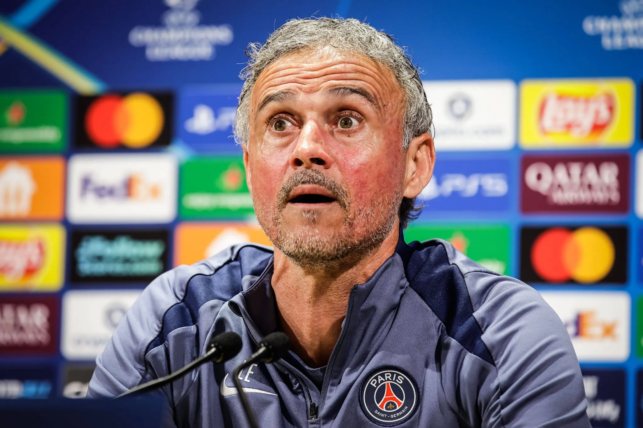 Luis Enrique, t&eacute;cnico do PSG
