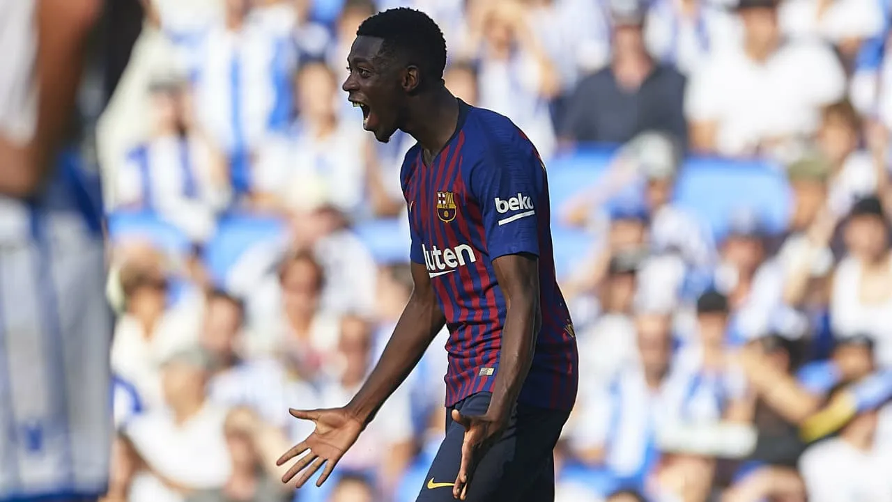 Teve gol de Su&aacute;rez, de Demb&eacute;l&eacute; e virada do Barcelona contra a Real Sociedad em pleno Anoeta