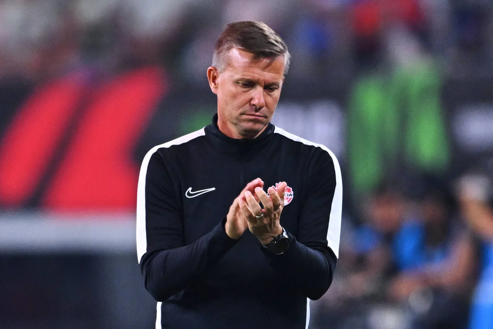 Jesse Marsch durante partida da sele&ccedil;&atilde;o canadense