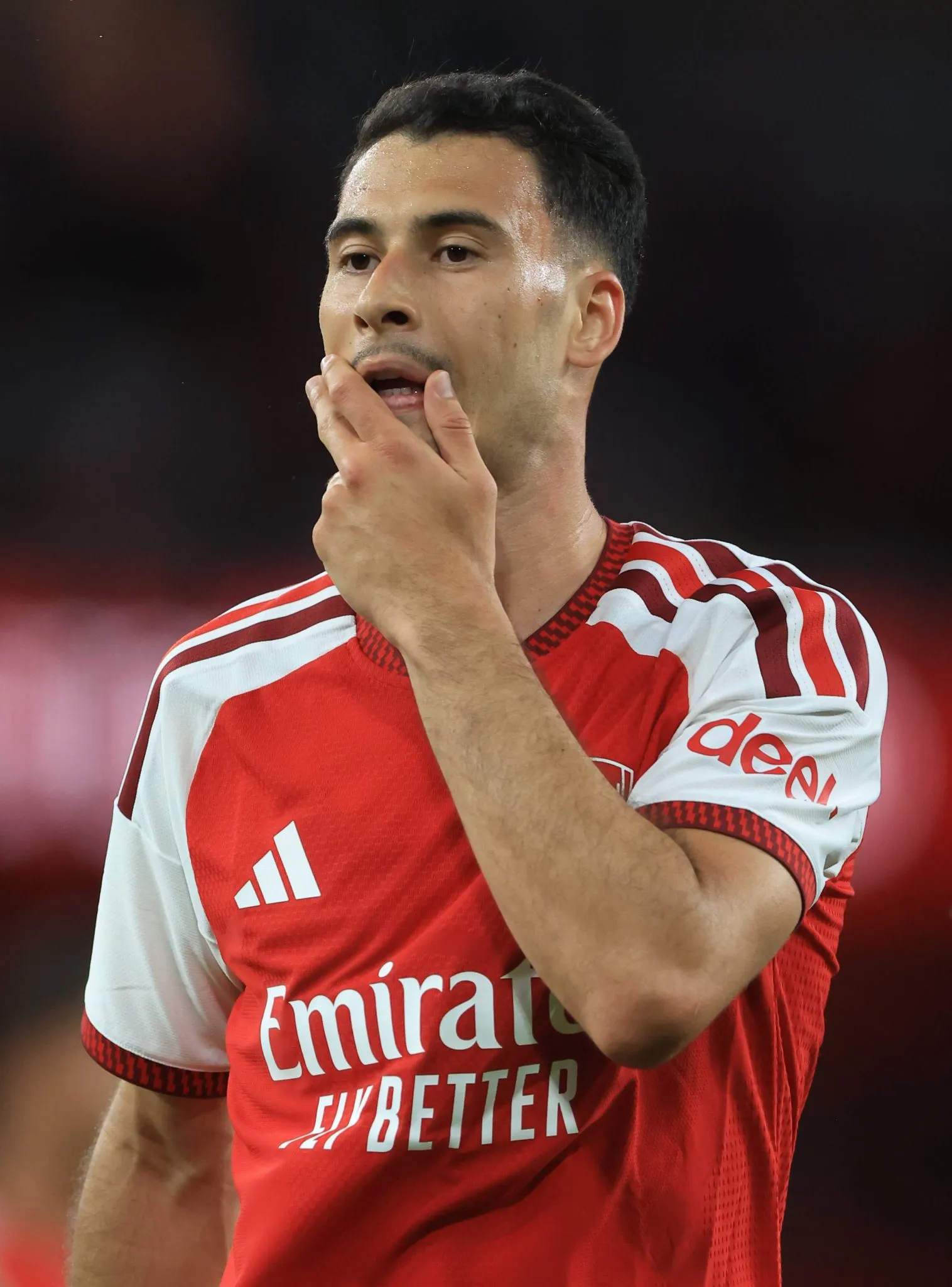 Gabriel Martinelli durante amistoso do Arsenal