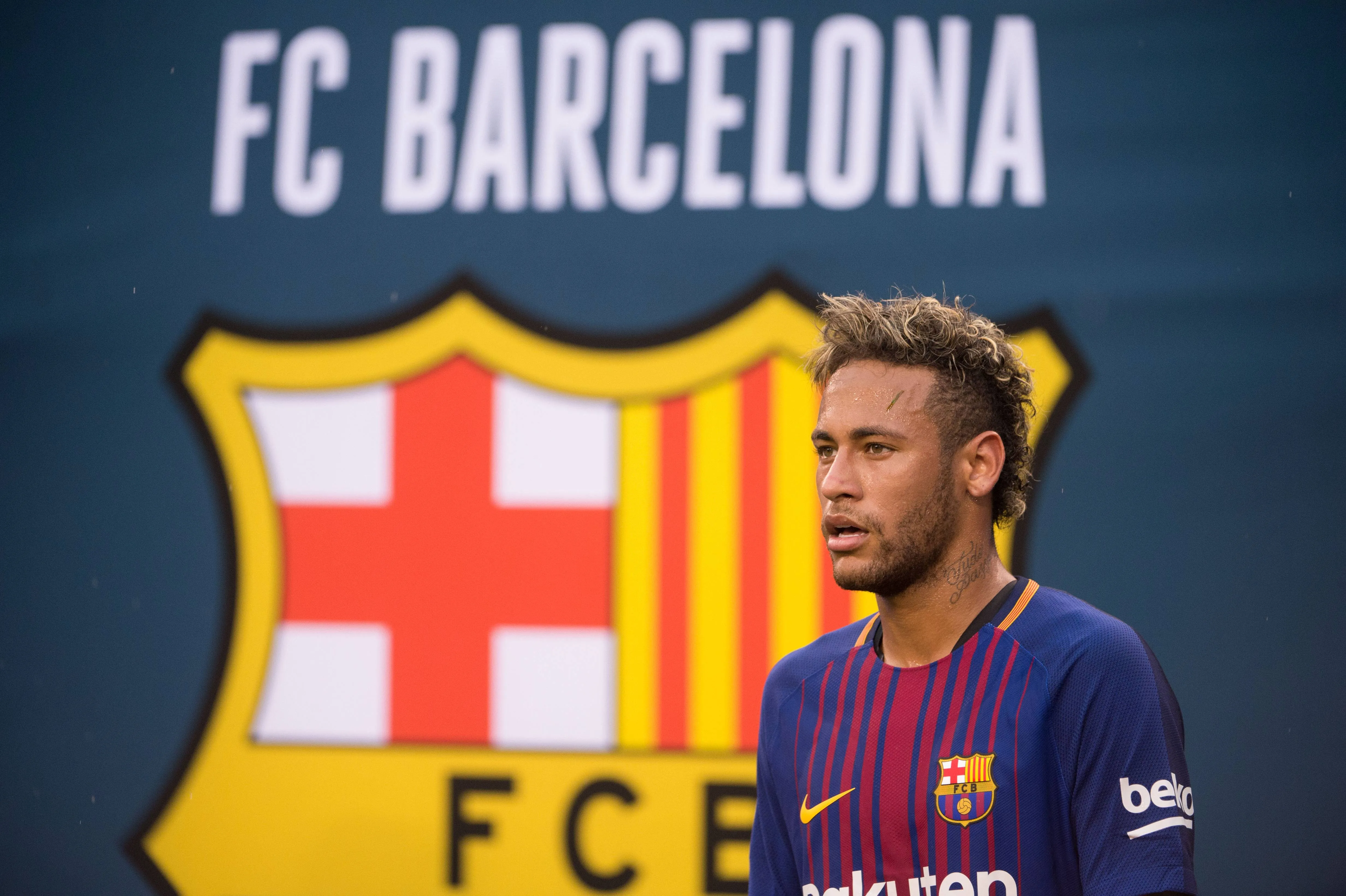 Neymar em partida pelo Barcelona