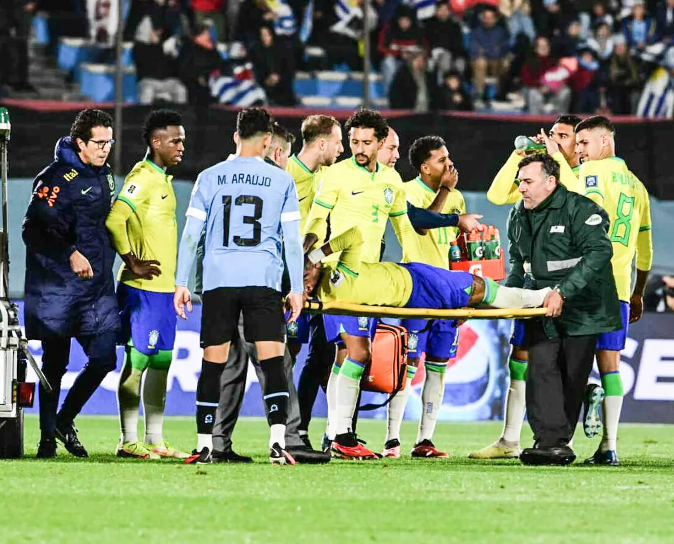 Neymar se lesionou em jogo da Sele&ccedil;&atilde;o Brasileira. Foto: Imago