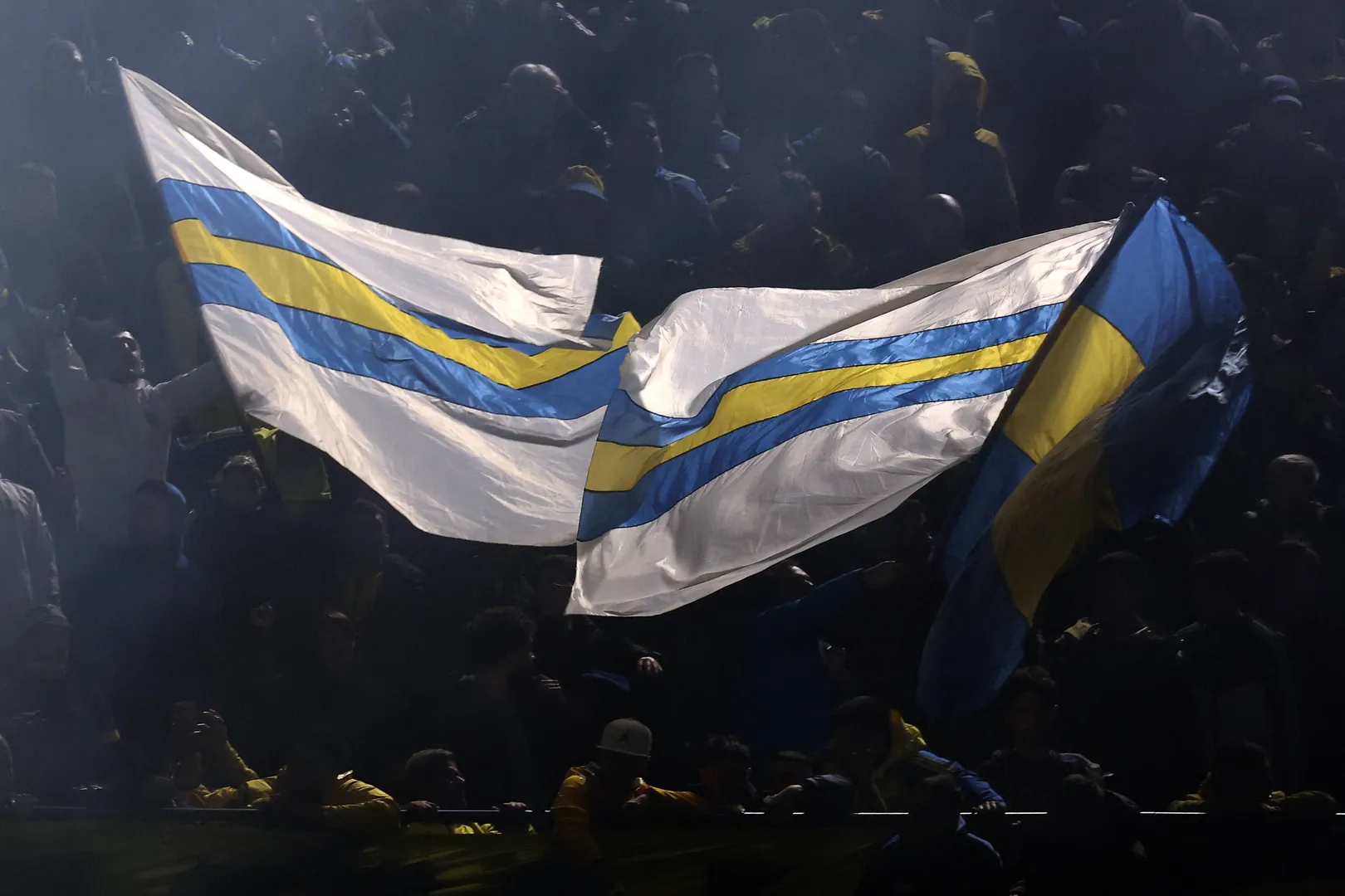 Torcida do Boca Juniors em jogo do time no Campeonato Argentino