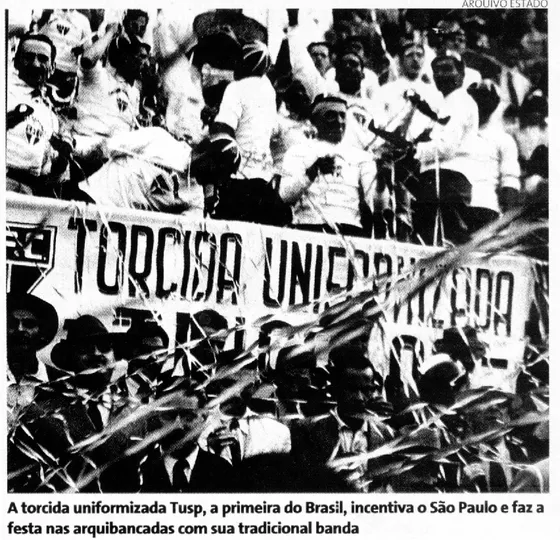 A TUSP marcava presen&ccedil;a em est&aacute;dios no final da d&eacute;cada de 30 para torcer pelo S&atilde;o Paulo
