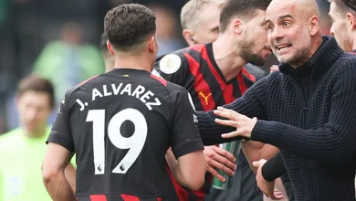 Juli&aacute;n &Aacute;lvarez quebra sil&ecirc;ncio sobre sa&iacute;da do City com indireta, e Guardiola responde