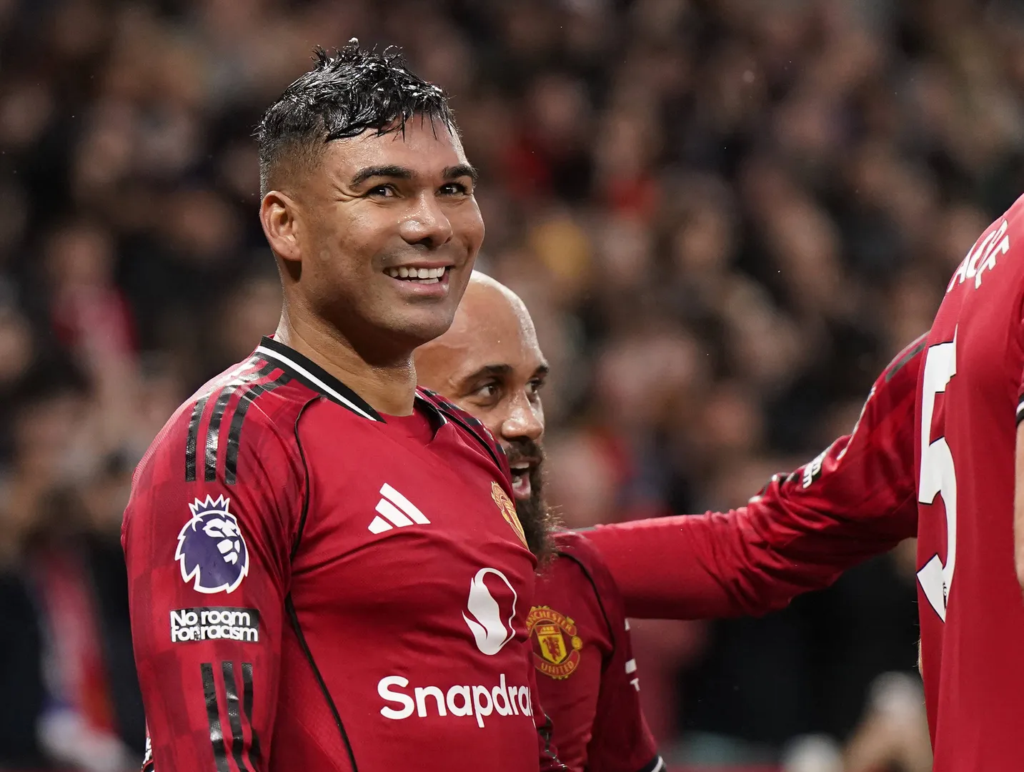 Casemiro em jogo do Manchester United
