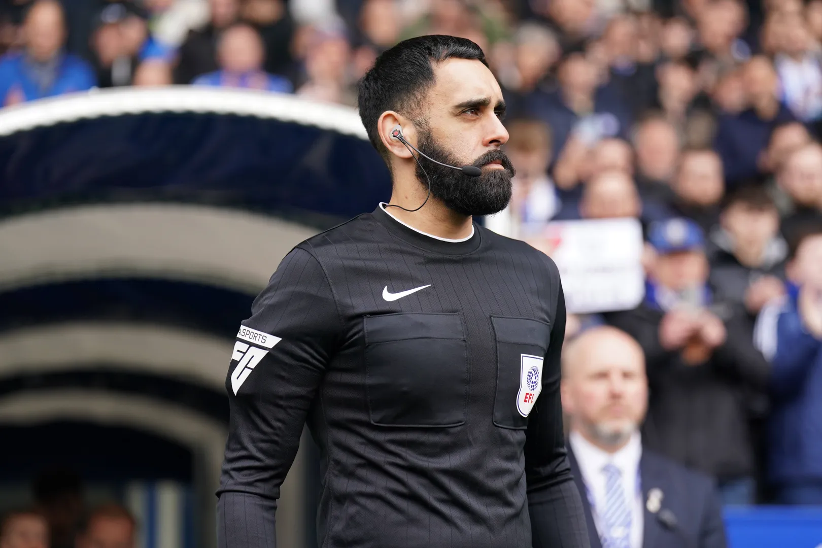 Sheffield Wednesday FC v West Bromwich Albion FC Assistant Referee Bhupinder Singh Gill during the Sheffield Wednesday F