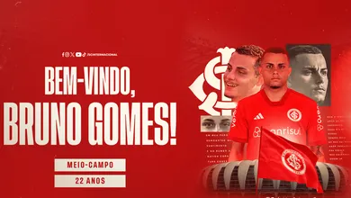 Internacional recontrata Bruno Gomes um ano e meio ap&oacute;s sa&iacute;da para o Coritiba