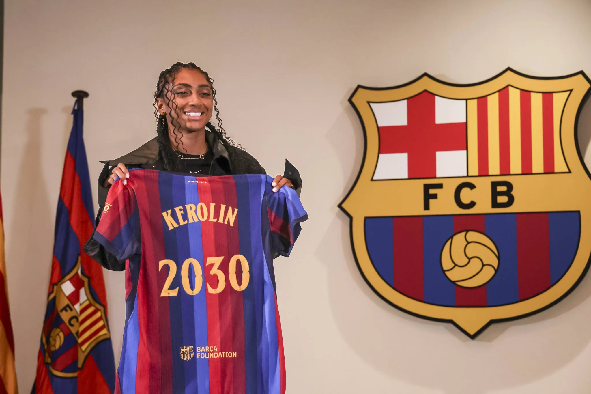 Kerolin anunciada no Barcelona (Foto: IMAGO / ZUMA Press Wire)