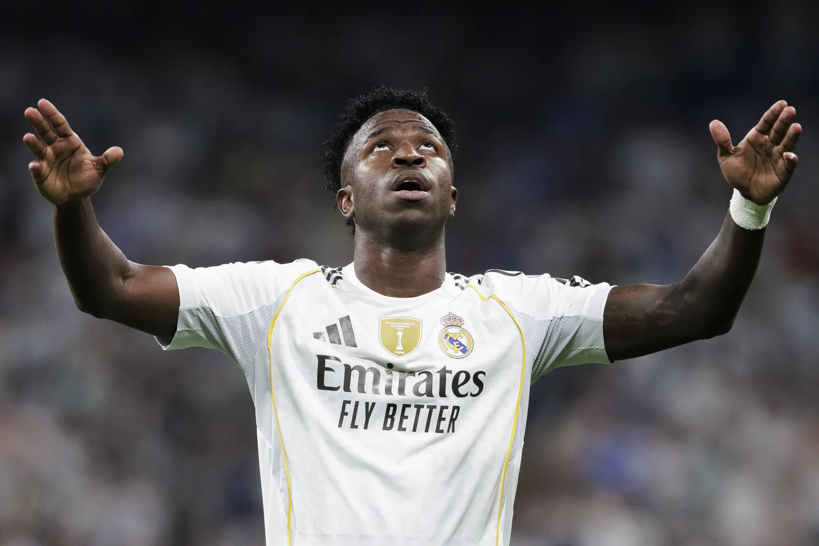 Vinicius Jr. durante Real Madrid x Villarreal (Foto: Imago)