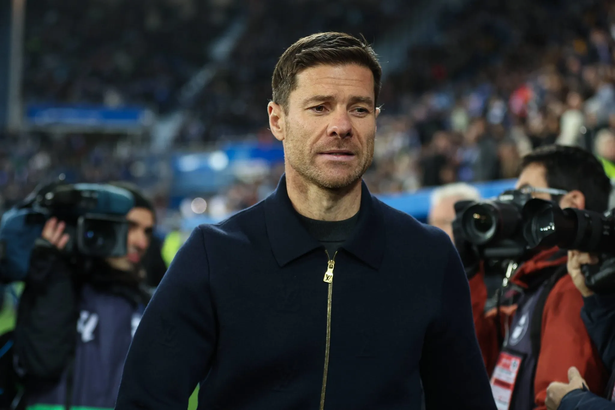 O t&eacute;cnico Xabi Alonso em jogo do Real Madrid