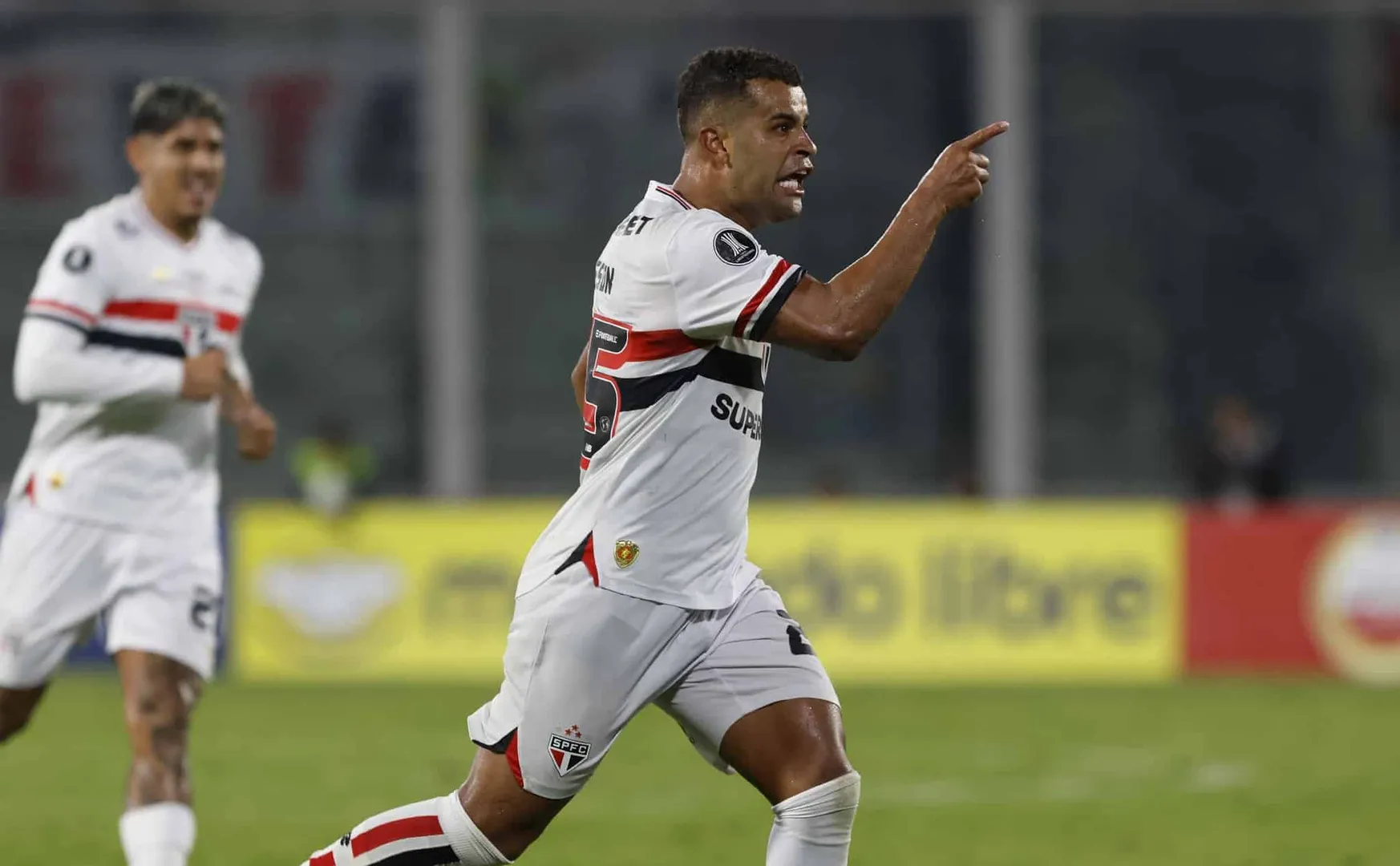 Alisson marcou o gol da vit&oacute;ria do S&atilde;o Paulo sobre o Talleres
