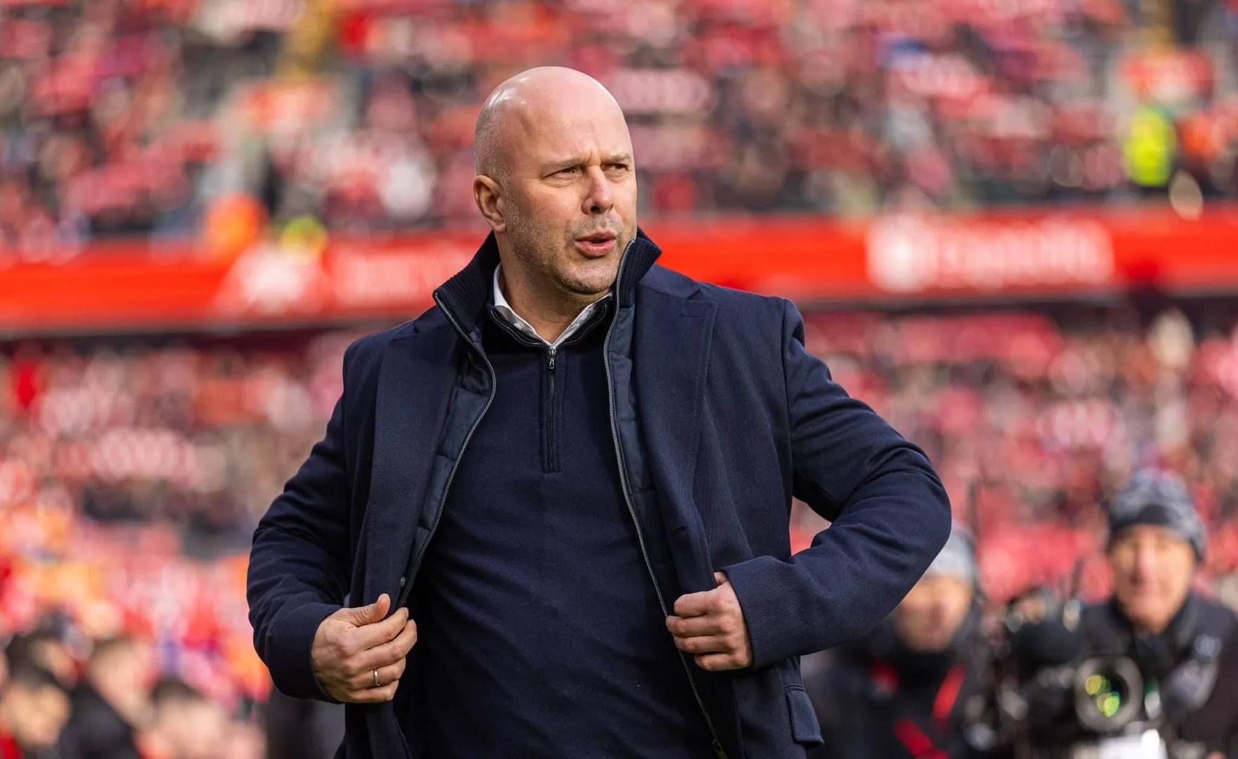 Arne Slot, t&eacute;cnico do Liverpool