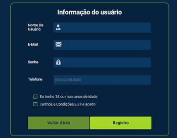 pixbet cadastro formulario