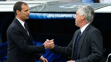 Allegri: &ldquo;Ancelotti ganhou muitos t&iacute;tulos. Que seja a hora de parar&rdquo;