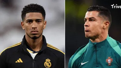 &lsquo;Gosto muito dele&rsquo;: Cristiano Ronaldo compara Bellingham a lenda do Real Madrid