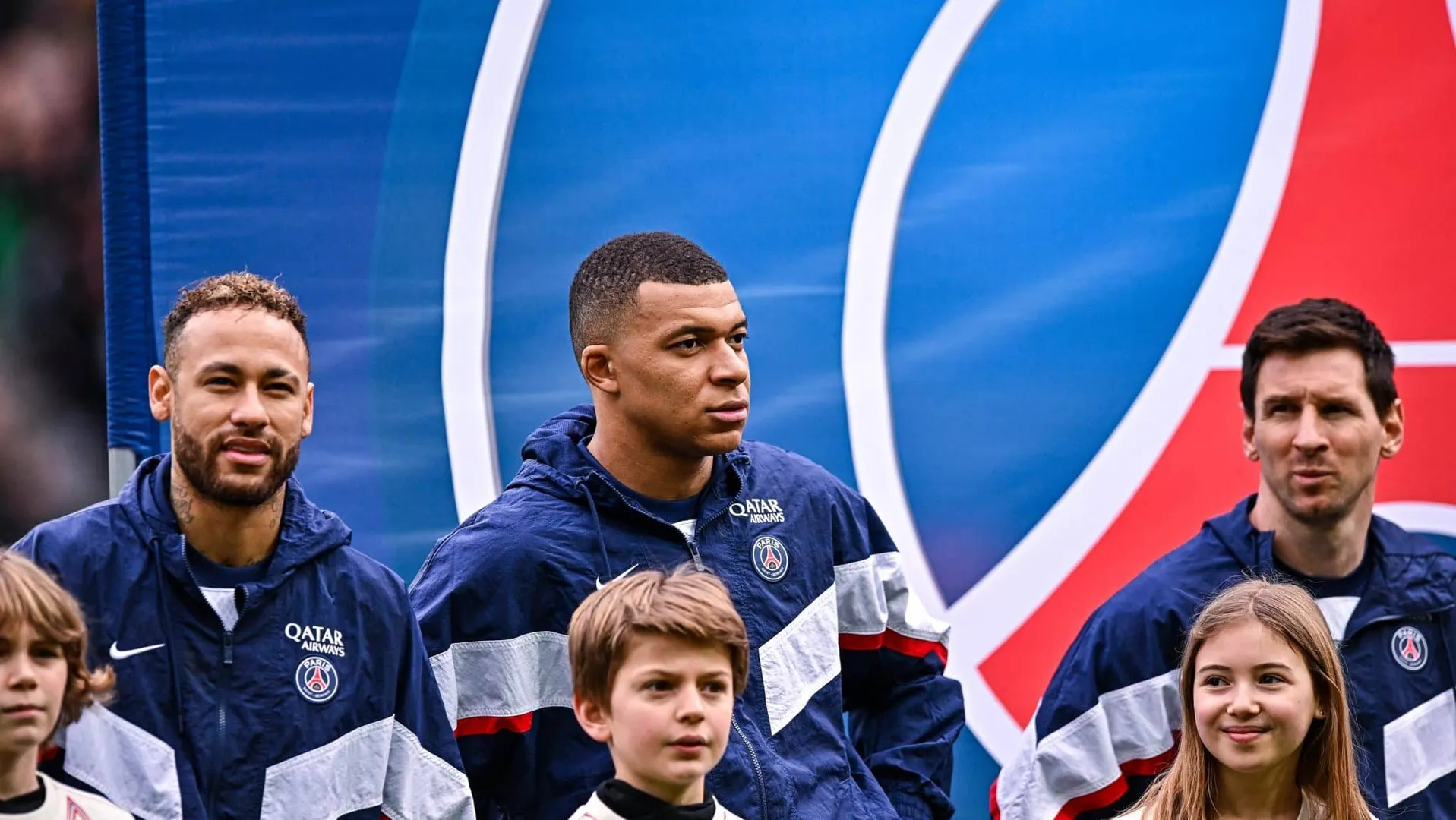 Neymar, Mbapp&eacute; e Messi no PSG (Foto: Icon Sport)