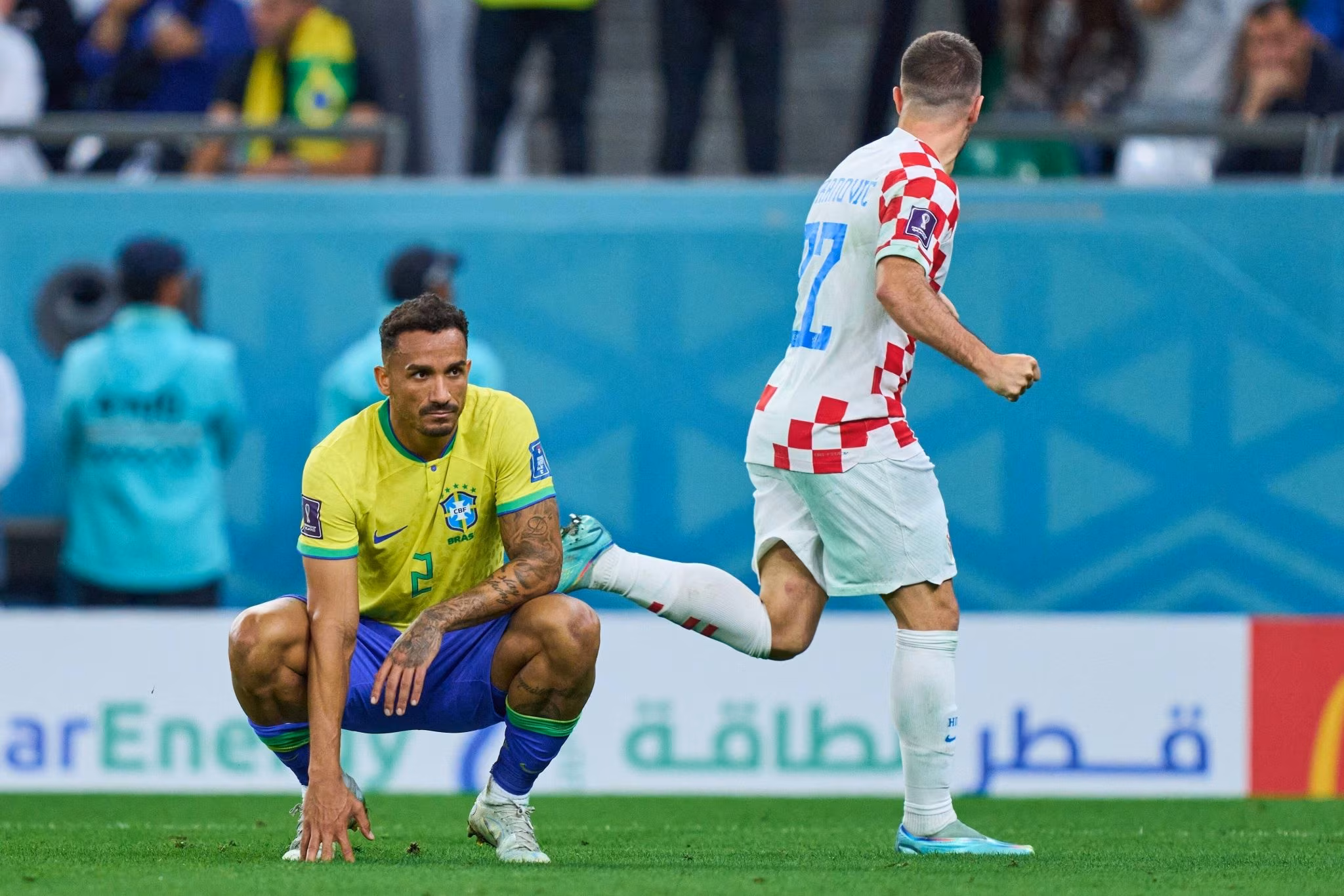 Danilo em Brasil x Cro&aacute;cia na Copa do Mundo de 2022