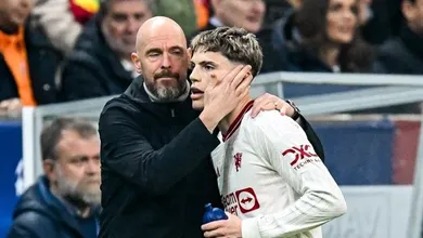 Pediu desculpas! Garnacho recua ap&oacute;s curtir post contra Ten Hag