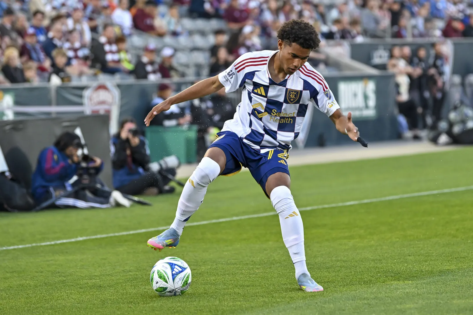 Zavier Gozo em jogo do Real Salt Lake